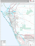 North Port-Sarasota-Bradenton Wall Map Premium Style